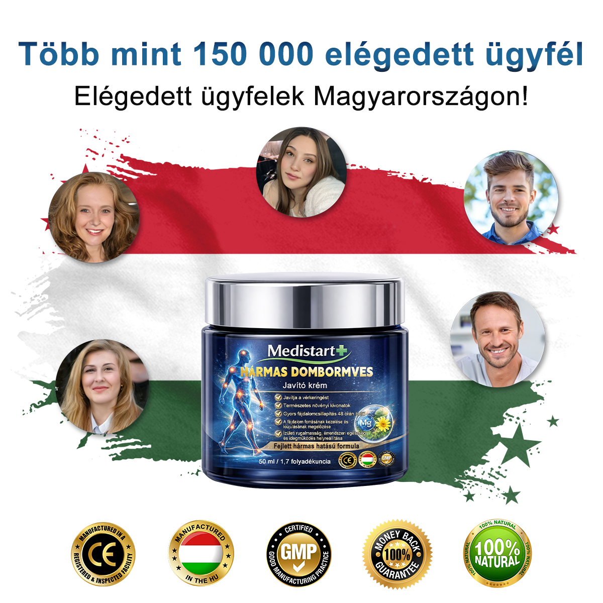 ✨ Medistart® 3 az 1-ben Regeneráló Krém – Célzott Enyhítés Ízületi, Idegi és Visszér Kellemetlenségekre
