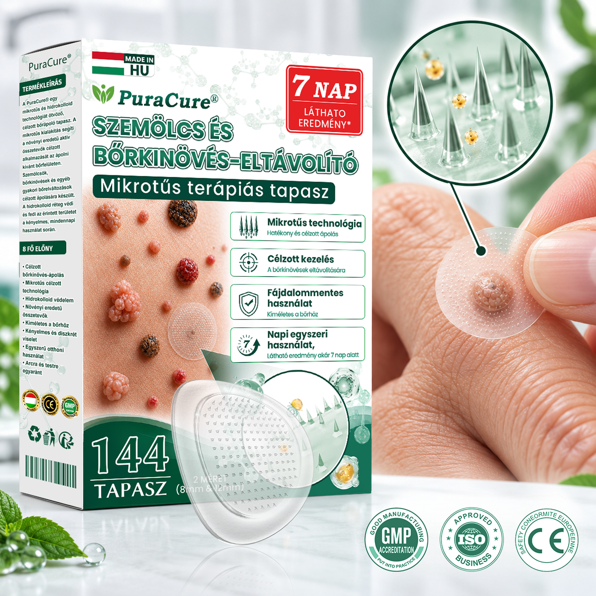 🌿𝐏𝐮𝐫𝐚𝐂𝐮𝐫𝐞® 𝐌𝐈𝐊𝐑𝐎𝐓Ű𝐒 𝐁Ő𝐑𝐊𝐈𝐍Ö𝐕É𝐒-𝐄𝐋𝐓Á𝐕𝐎𝐋Í𝐓Ó 𝐓𝐀𝐏𝐀𝐒𝐙𝐎𝐊 —𝟕 𝐍𝐀𝐏𝐎𝐒 𝐂É𝐋𝐙𝐎𝐓𝐓 𝐄𝐋𝐓Á𝐕𝐎𝐋Í𝐓Á𝐒 𝐁Ő𝐑𝐍𝐘Ú𝐋𝐕Á𝐍𝐘𝐎𝐊, 𝐒𝐙𝐄𝐌Ö𝐋𝐂𝐒Ö𝐊 É𝐒 𝐊𝐈𝐄𝐌𝐄𝐋𝐊𝐄𝐃Ő 𝐁Ő𝐑𝐇𝐈𝐁Á𝐊 𝐄𝐋𝐋𝐄𝐍