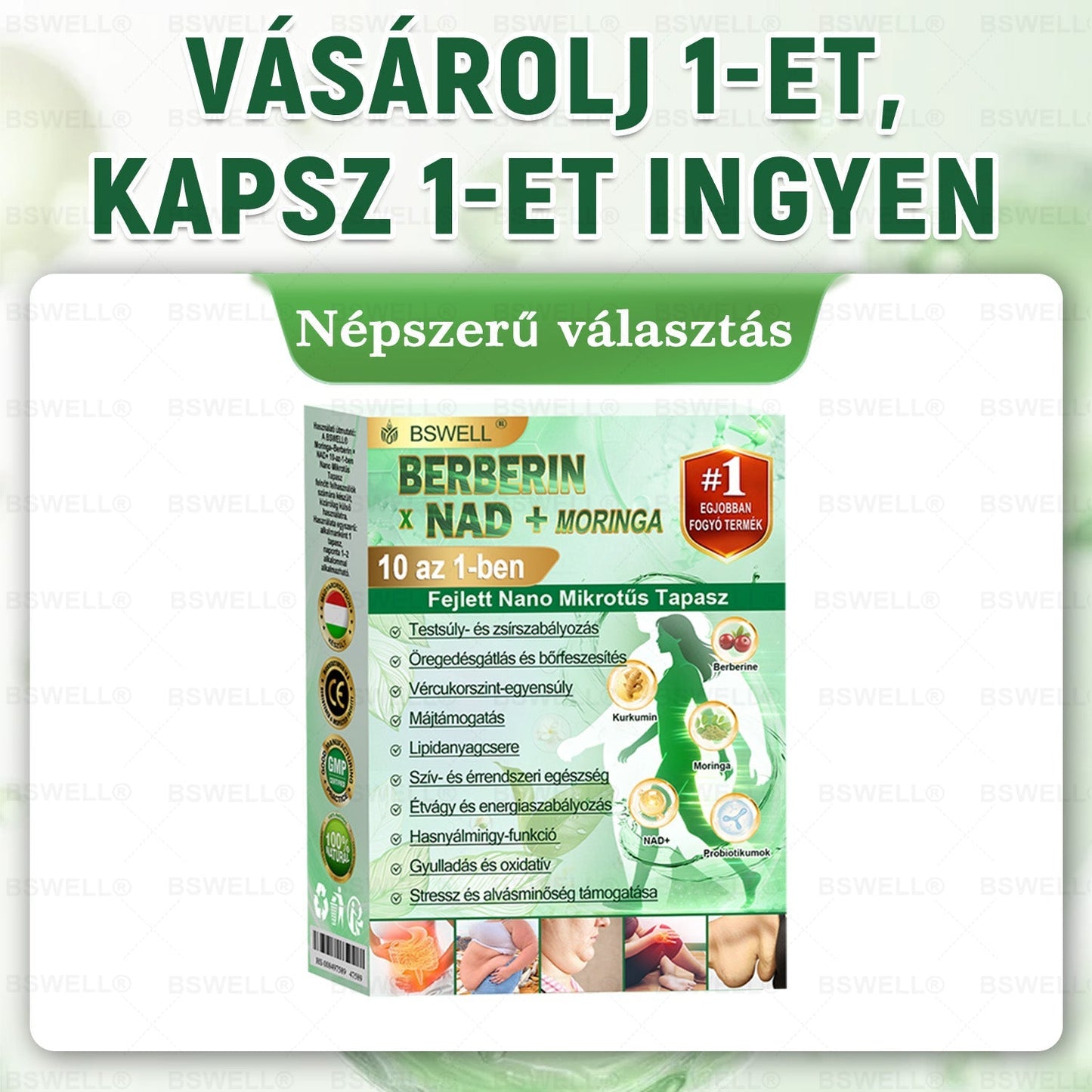🍐BSWELL® Nano mikrotűs karcsúsító tapasz(Naponta egyszer, 28 napon belül érezhető változások) ✅Segíthet támogatni a testsúlykontrollt, a vércukor-egyensúlyt,az emésztést és az ízületek komfortérzetét.
