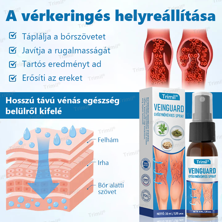 💙Trimil® VeinGuard Gyógynövényes Spray-✅ Klinikailag bizonyított, hogy mindössze 7 nap alatt megszünteti a visszereket!