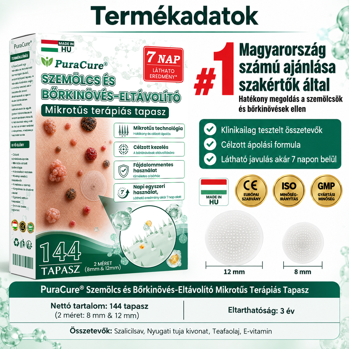 🌿𝐏𝐮𝐫𝐚𝐂𝐮𝐫𝐞® 𝐌𝐈𝐊𝐑𝐎𝐓Ű𝐒 𝐁Ő𝐑𝐊𝐈𝐍Ö𝐕É𝐒-𝐄𝐋𝐓Á𝐕𝐎𝐋Í𝐓Ó 𝐓𝐀𝐏𝐀𝐒𝐙𝐎𝐊 —𝟕 𝐍𝐀𝐏𝐎𝐒 𝐂É𝐋𝐙𝐎𝐓𝐓 𝐄𝐋𝐓Á𝐕𝐎𝐋Í𝐓Á𝐒 𝐁Ő𝐑𝐍𝐘Ú𝐋𝐕Á𝐍𝐘𝐎𝐊, 𝐒𝐙𝐄𝐌Ö𝐋𝐂𝐒Ö𝐊 É𝐒 𝐊𝐈𝐄𝐌𝐄𝐋𝐊𝐄𝐃Ő 𝐁Ő𝐑𝐇𝐈𝐁Á𝐊 𝐄𝐋𝐋𝐄𝐍