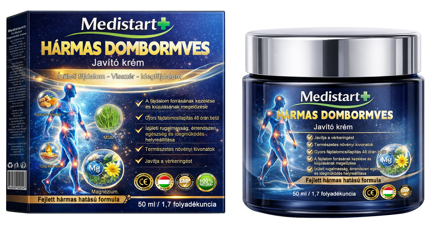 ✨ Medistart® 3 az 1-ben Regeneráló Krém – Célzott Enyhítés Ízületi, Idegi és Visszér Kellemetlenségekre